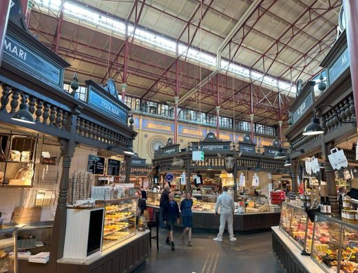 Imagen del interior del mercado.