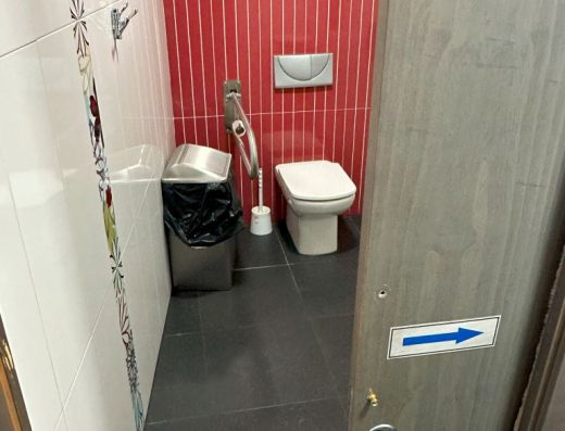 Imagen de puerta corredera para acceso al baño PMr