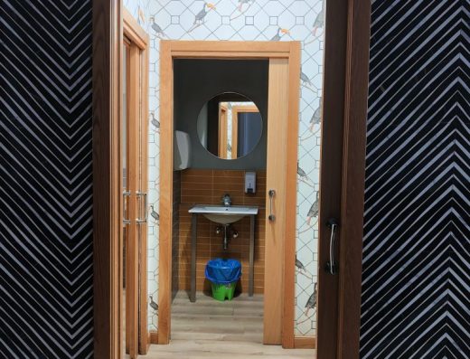 Imagen de entrada al baño PMR.
