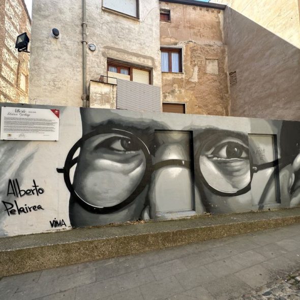 Imagen de un mural en Fitero.