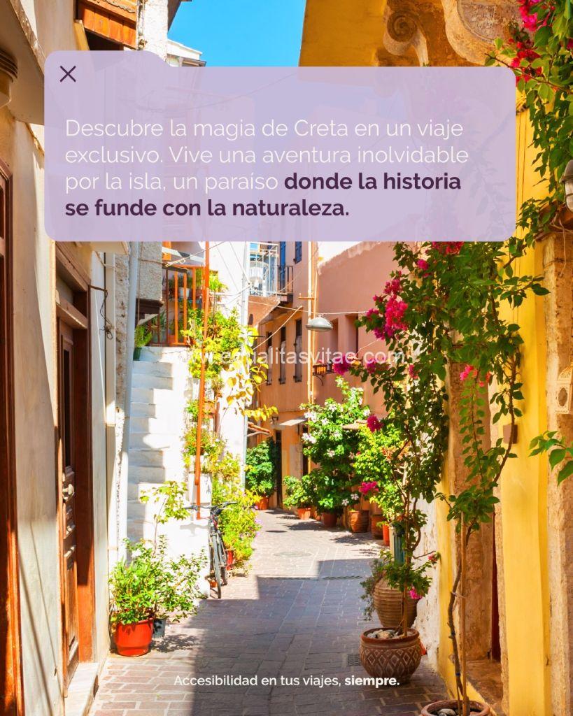 Imagen de una calle de Creta.
