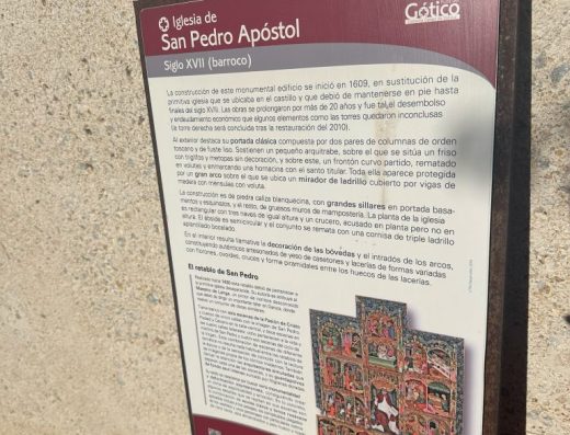 Imagen del panel informativo exterior.