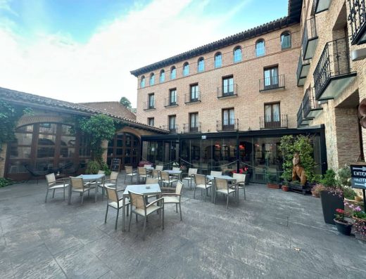 Imagen de la terraza exterior.