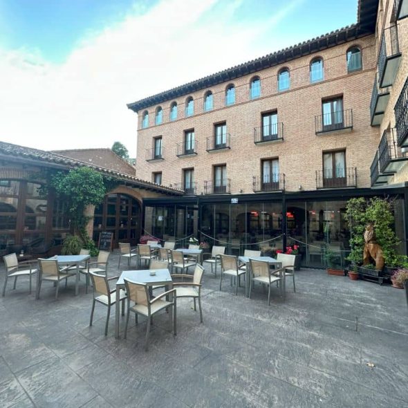 Imagen de la terraza exterior.