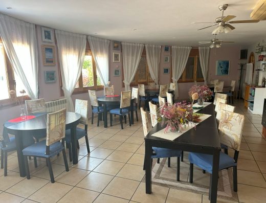 Imagen del comedor del restaurante.