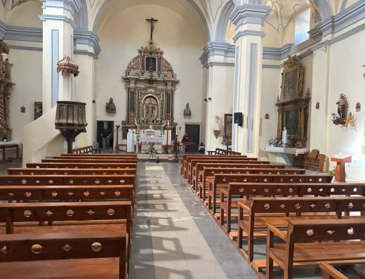 Imagen del interior de la iglesia.