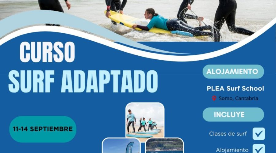 Cursos de iniciación al Surf Adaptado. Somo y Loredo 2025