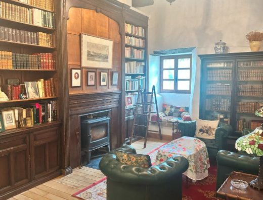 Imagen de un antiguo salón biblioteca.