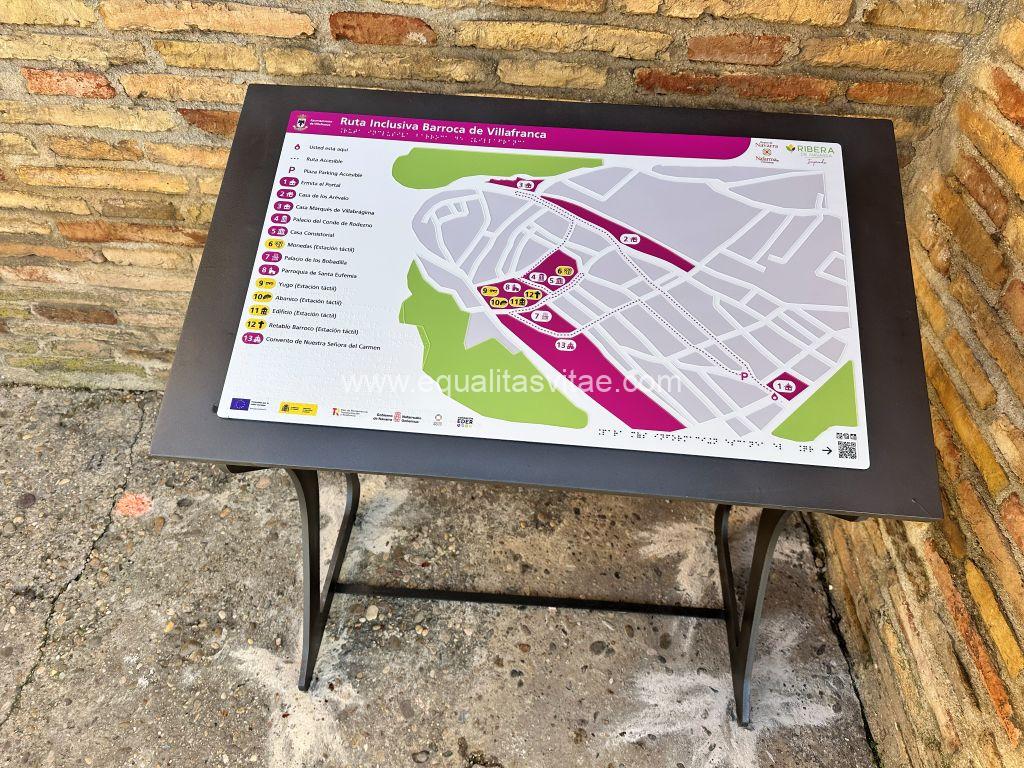 Imagen del plano háptico de la ruta.