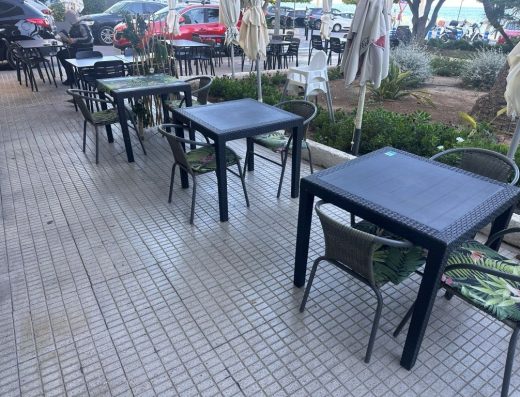 Imagen de la terraza del restaurante.