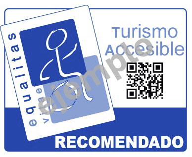 Distintivo turismo accesible recomendado