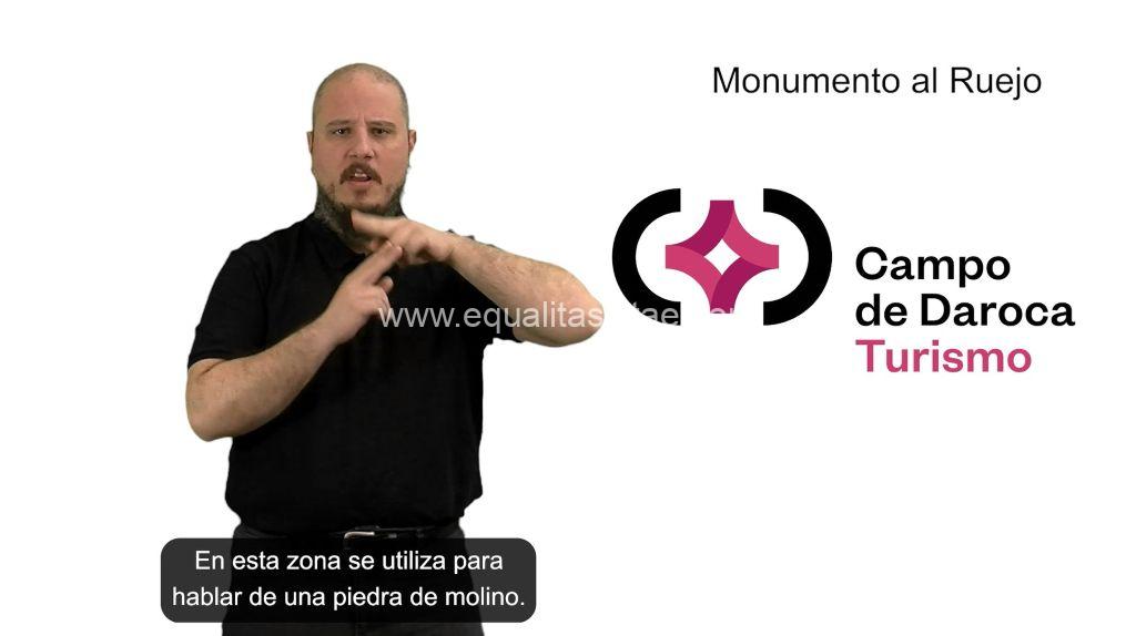 Imagen de audio signoguía del monumento al Ruejo de Daroca.